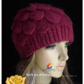 Ladies Women knit Winter Quater Braided Baggy Beret Beanie Hat